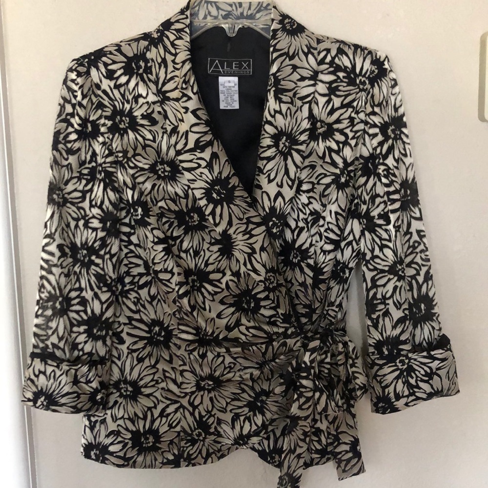 Alex Evenings Jacket with Tie